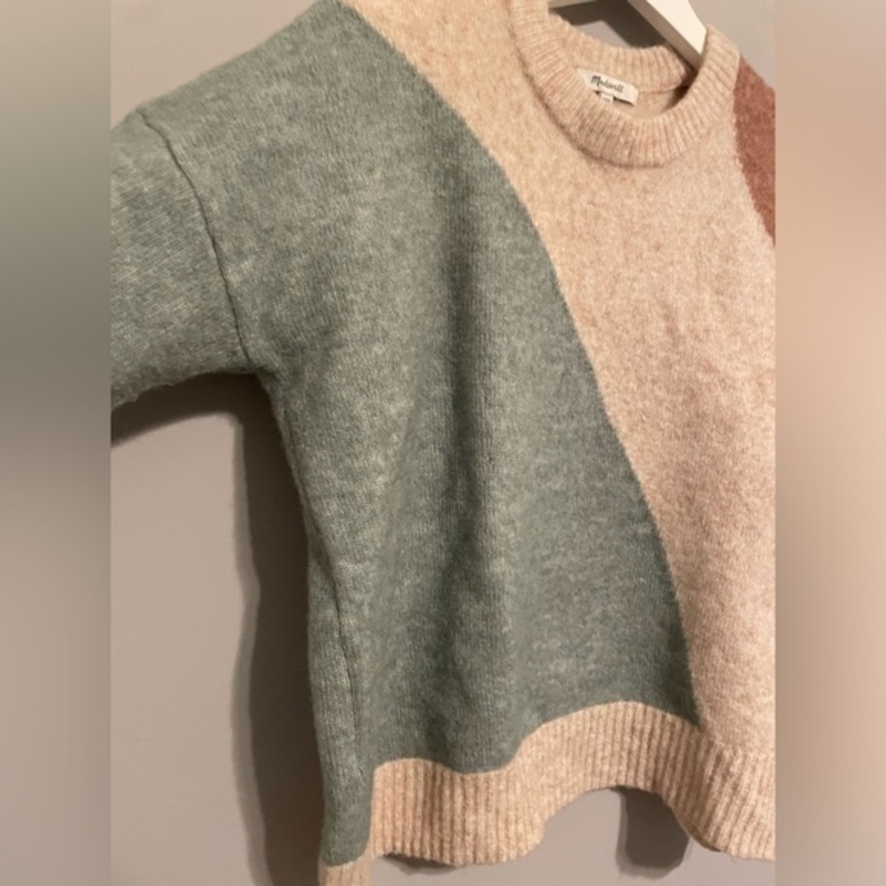 Madewell‎ Cedarbrook Pullover Sweater in Colorblock xxs wool blend - Picture 7 of 10